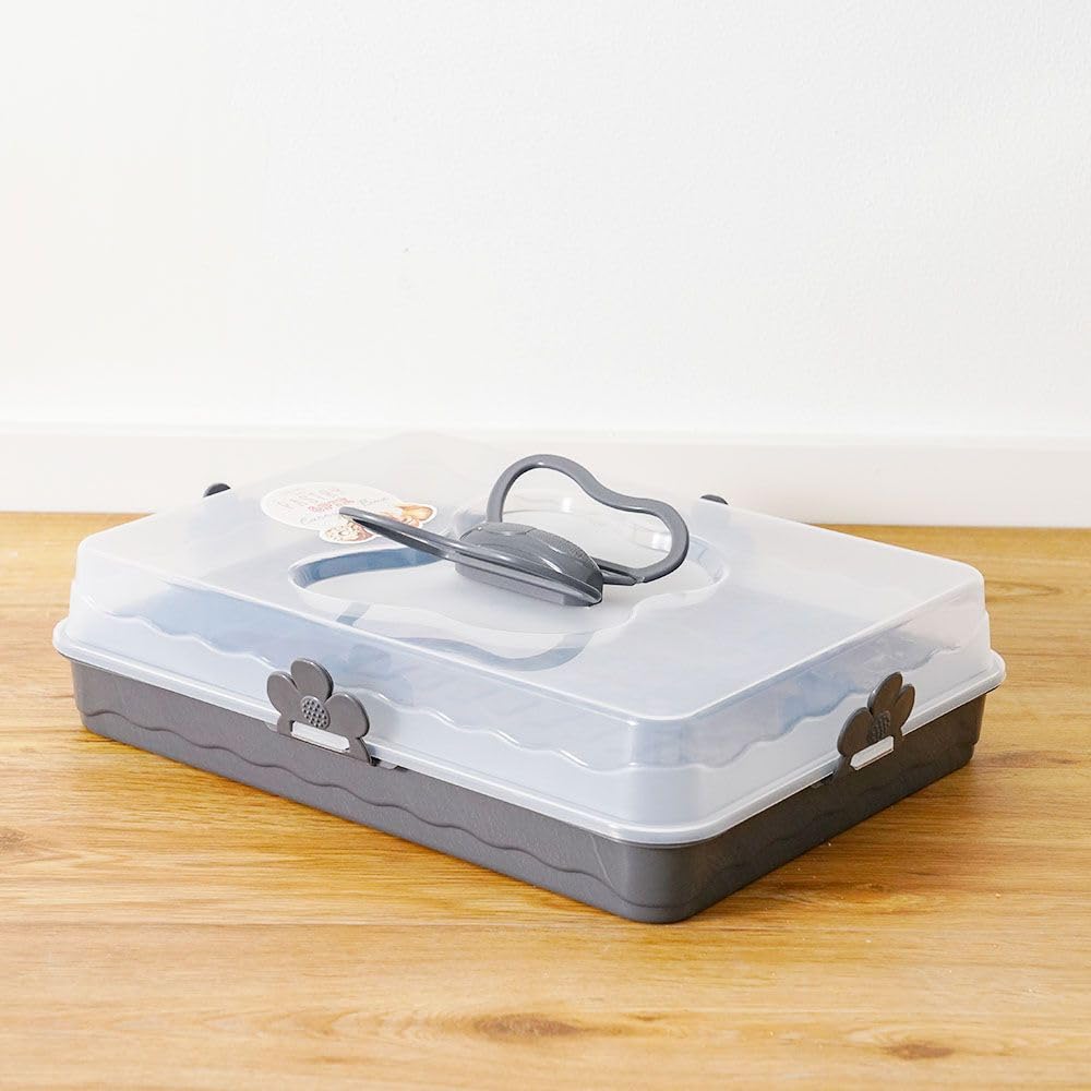 Danube HomeQlux Party Butler -Anthracite 39X29.5X11Cm | Polypropylene Party Butler | Food Storage For Home Kitchen Dining - Grey