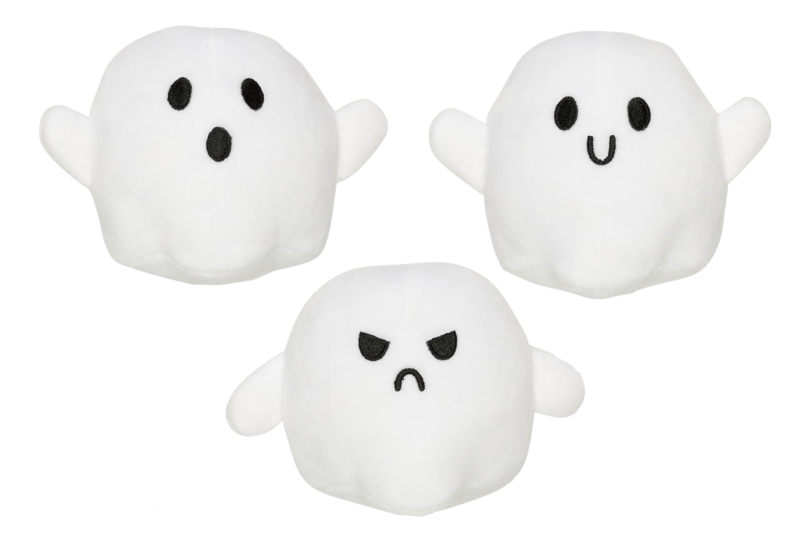 Pearhead Halloween Dog Toys, White Ghost Dog Toys, Set of 3, Halloween Pet Toy, Dog Owner Must Have Accessories, Fall Pet Toys
