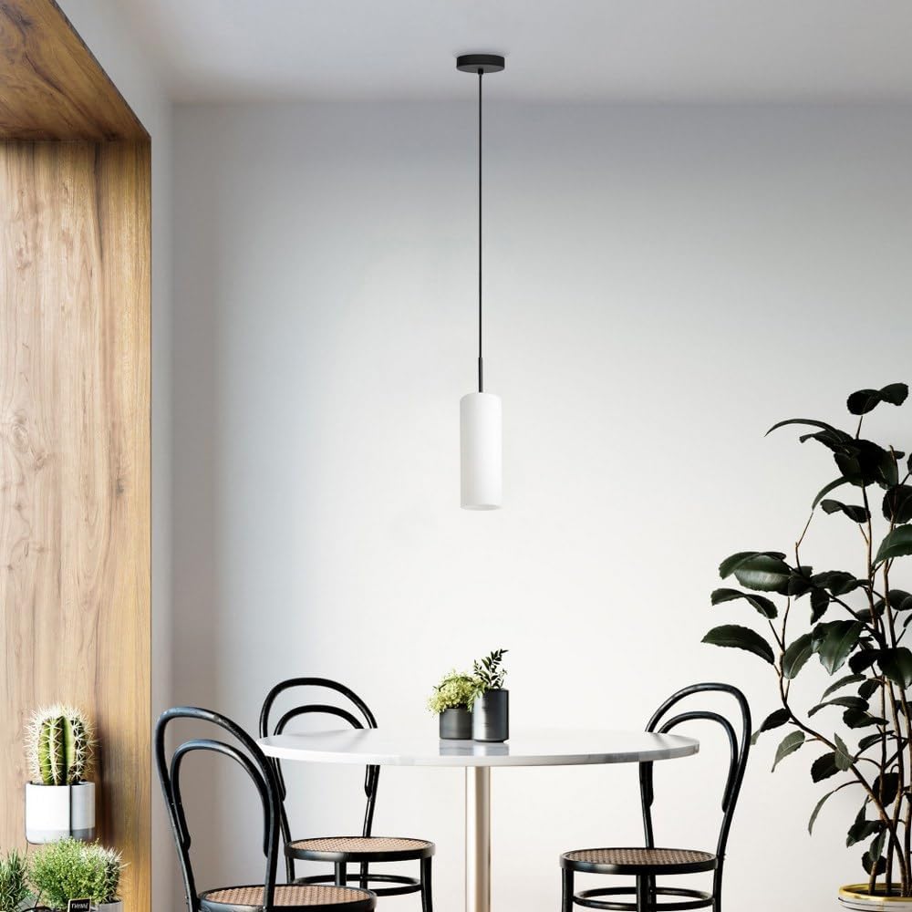 EGLO 205131A Troy 3 Pendant Light installed in a dining area