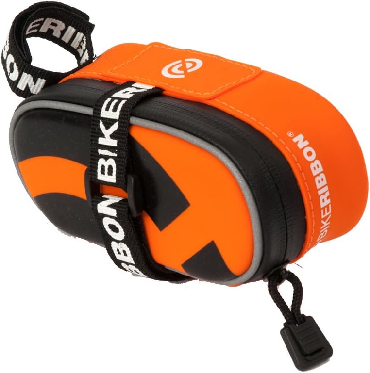 Bike Ribbon SiO2 Saddle Bag Small Orange orange Size:14 x 6 x 2.2 cm, 0.4 Liter