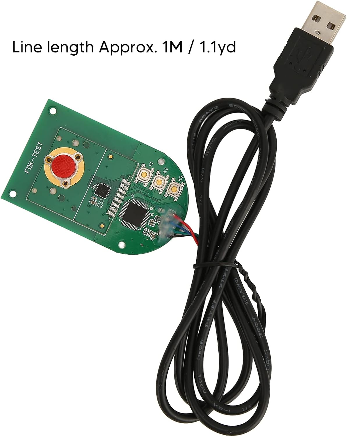 1600DPI Keyboard for Design Companies, Engineers, DIY, Plug and Play, USB Interface, 1M Cable Length
