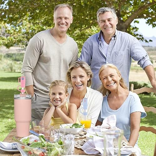 Miniatura 7 de Funda de popote  4 fundas de popote compatibles con vasos Stanley de 30 y 40 onzas con asa, cubierta de silicona para popote de 0.4 pulgadas0.394