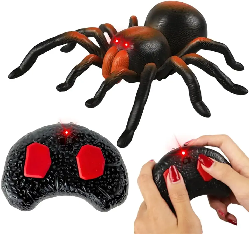Brinquedo Aranha Controle Remoto Tarântula Infravermelho C/Luz - Castela