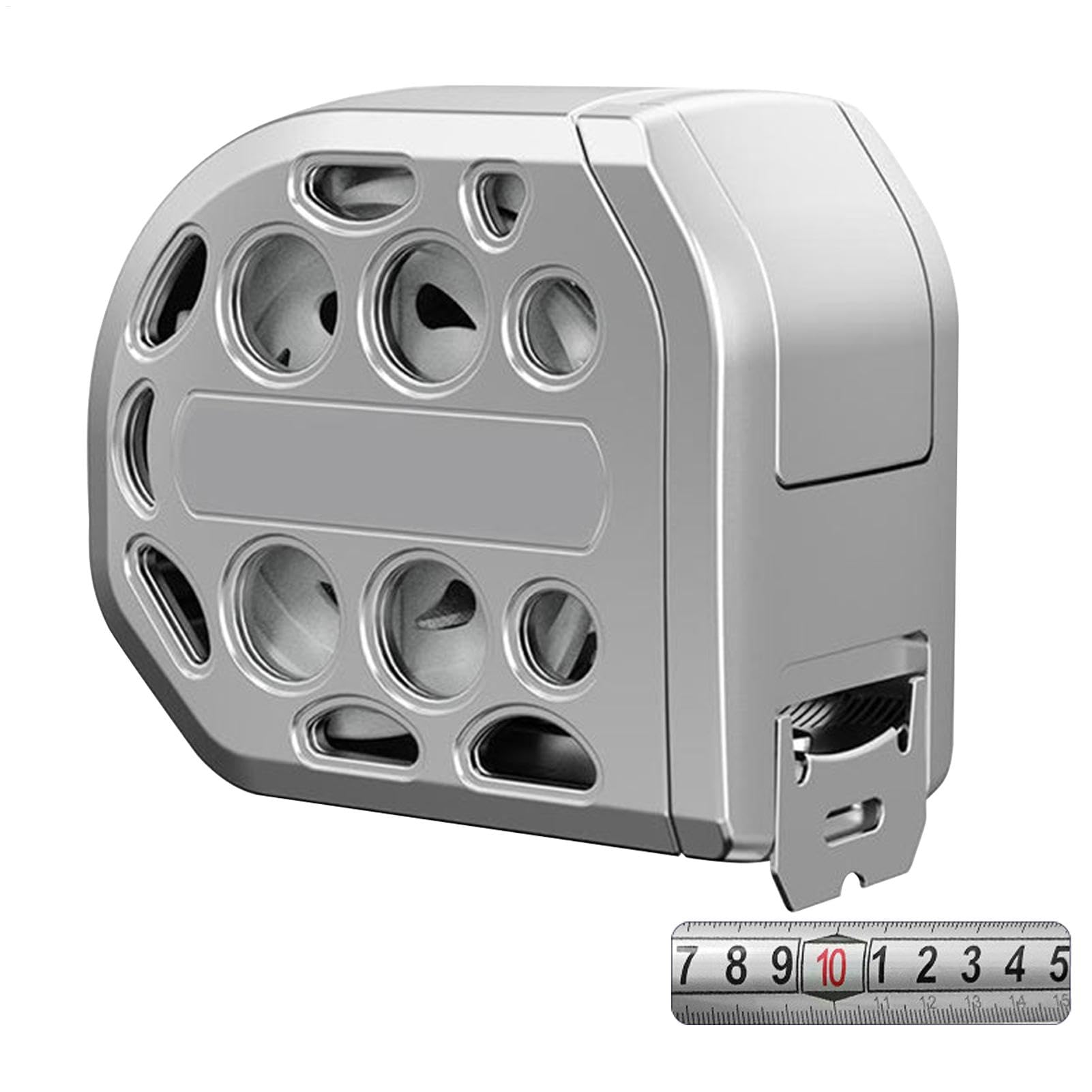 Cinta métrica de acero inoxidable, Cinta métrica impermeable | Regla de medida retráctil de 16,4 pies - Cinta galvanizada gruesa resistente de agua hueca de la regla para el hogar agrícola