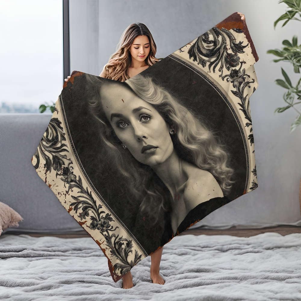 Couverture de Pâques en flanelle vintage pour vos soirées cocooning