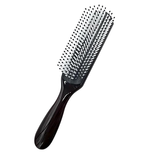 MDSTYLE Cepillo para cabello rizado, grueso, ondulado y enrollado, definición de rizos, desenredante, peinado, secado por soplado, moldeador,