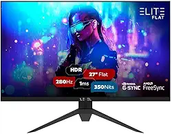 Monitor Gamer Hi Level Elite Flat 27" ELED, 280Hz, 1ms, HDR, Freesync e G-sync, Preto - W2709SE-V2