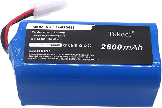 Compatible with Kealive I6 Robot Vacuum Cleaner 14.8V/2600mAh