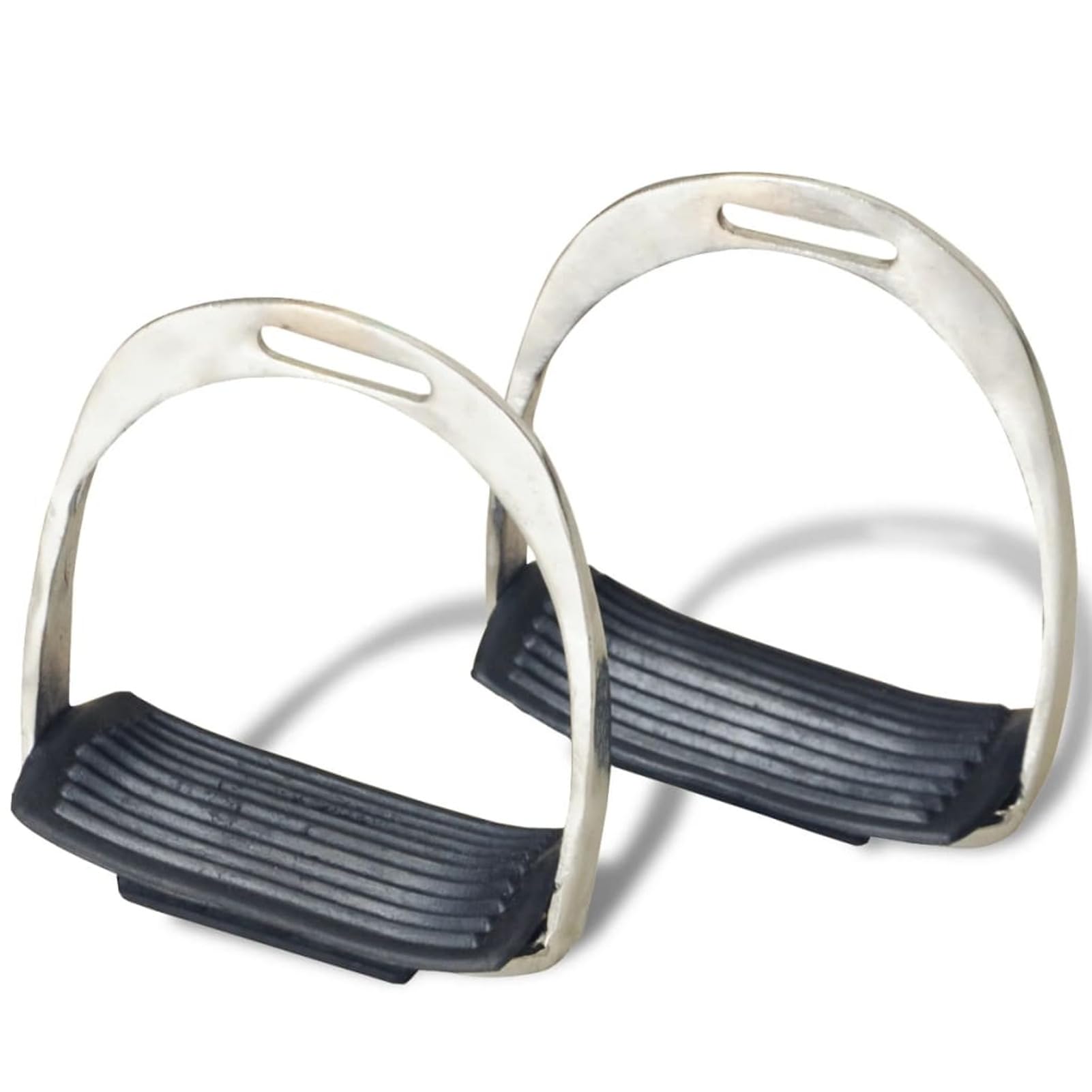 Homgoday Set de Montura de Caballo de 16" y Cuero marrón 14 cm, 5 en 1