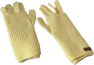 2 guantes compatibles con teléfonos inteligentes, de moda, color crema, guantes de campo para hombres y mujeres en climas fríos compatibles con teléfonos inteligentes