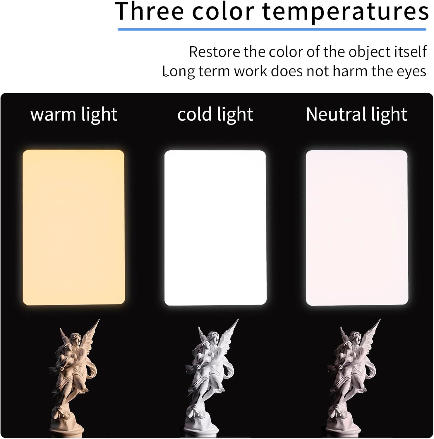 New wall-Mounted Tattoo lamp, Maximum 83 inches (210 cm), 19-inch Large LED Panel, Super Bright Work, Suitable Eyelash Extension, Beauty, Hairdressing, Photography and Live Broadcast