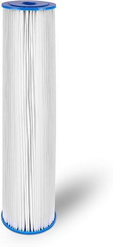 Miniatura 8 de Filtro de sedimentos plisado, lavable y reutilizable, de 5 micras, superficie amplificada, elimina arena, suciedad, limo, óxido, vida útil