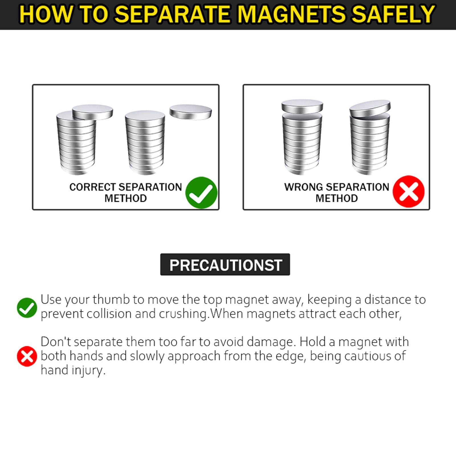 220Pcs Small N52 Magnets, 4 Different Sizes Mini Neodymium Magnets, Multi-Use for Fridge, DIY, Office, Crafts and Science — Amazon image 5
