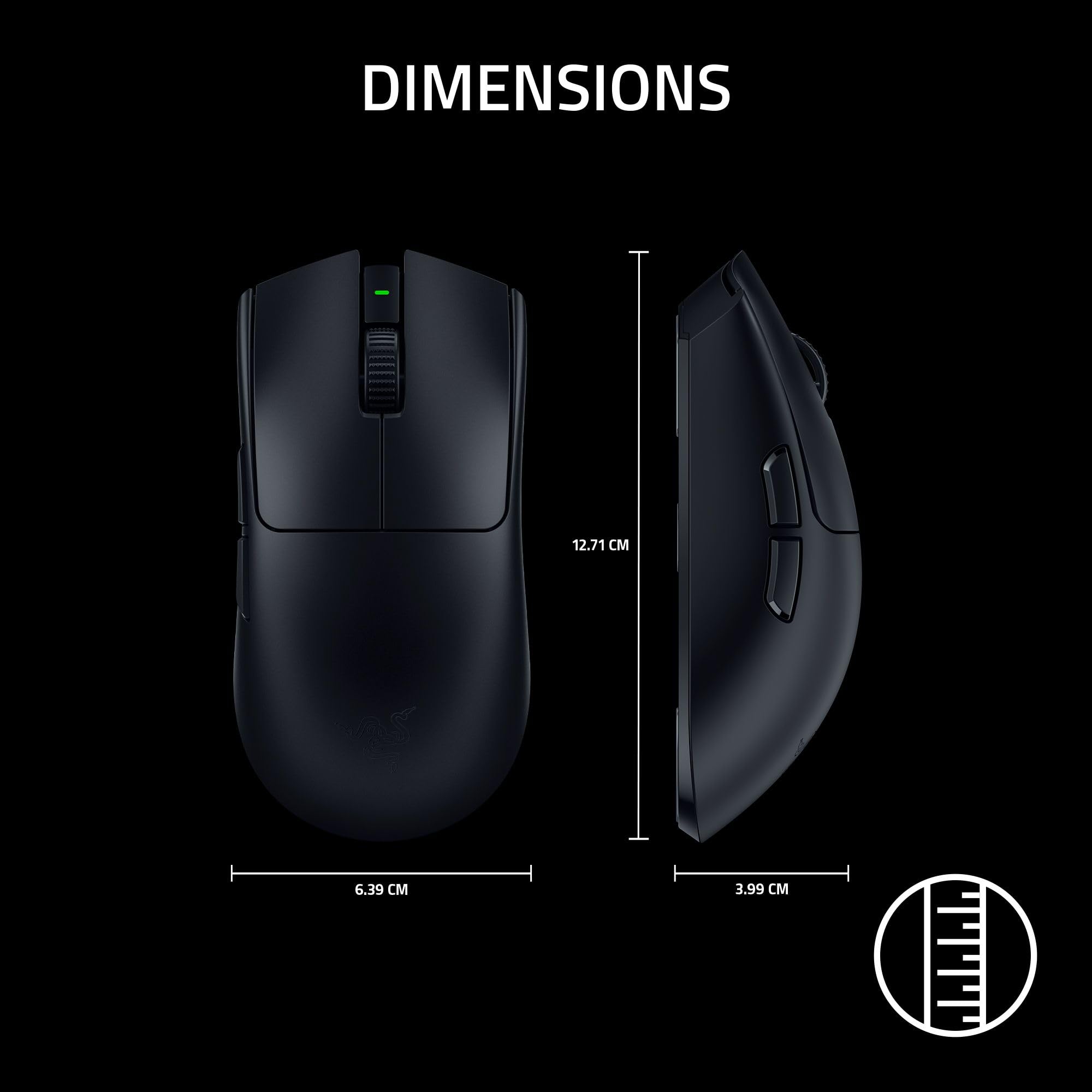 Razer Viper V3 Pro - Souris de Jeu Esports sans Fil ultralégère (8K Hz HyperPolling, Design léger 54g, capteur Focus Pro 35K DPI, HyperSpeed Wireless, 95 Heures d'autonomie) Noir