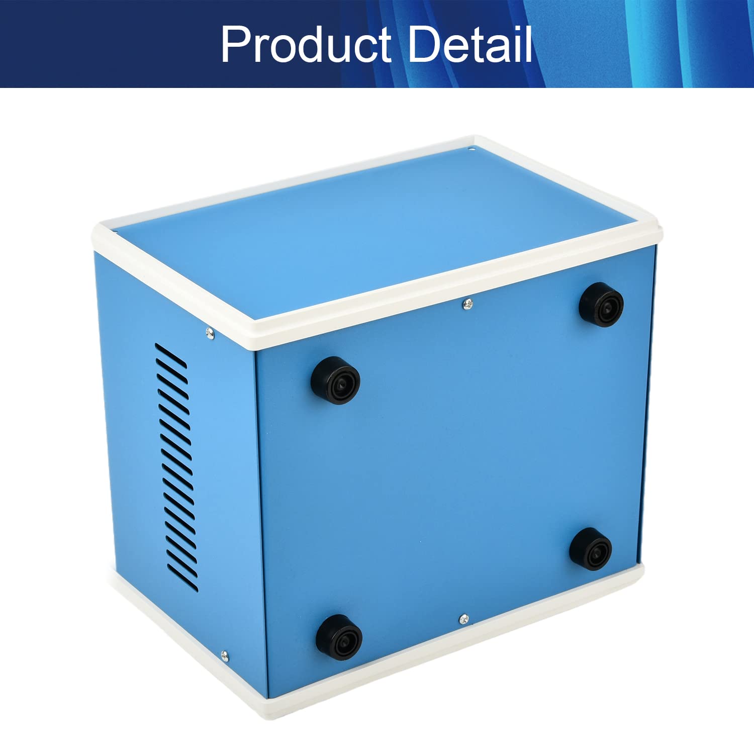 Cajas eléctricas, Azul Metal Proyecto Recinto DIY Caso Enclosure Junction Enclosure Case, 8.25" x 7.15" x 5.5", (Aicosineg)
