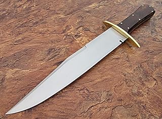 Matt Easton - Custom Handmade Hi Carbon Steel 15.00 Inches Hunting Knife - Beautiful Rose Wood Handle (REG -1118) - Poshland