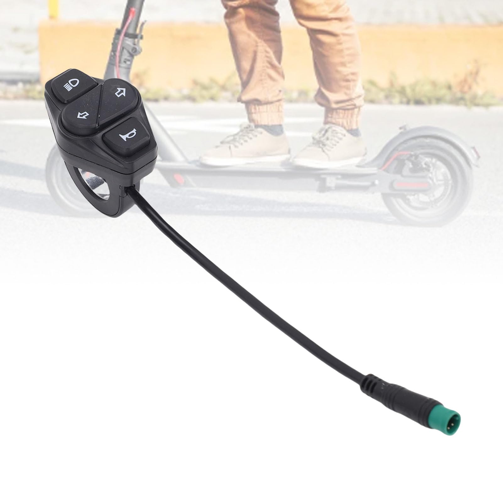 Interrupteur de Contrôle du Guidon électrique du Scooter, Commutateur Multifonction ABS pour Kukirin G2 Master Headlight Horn Turn Signal Contrôle