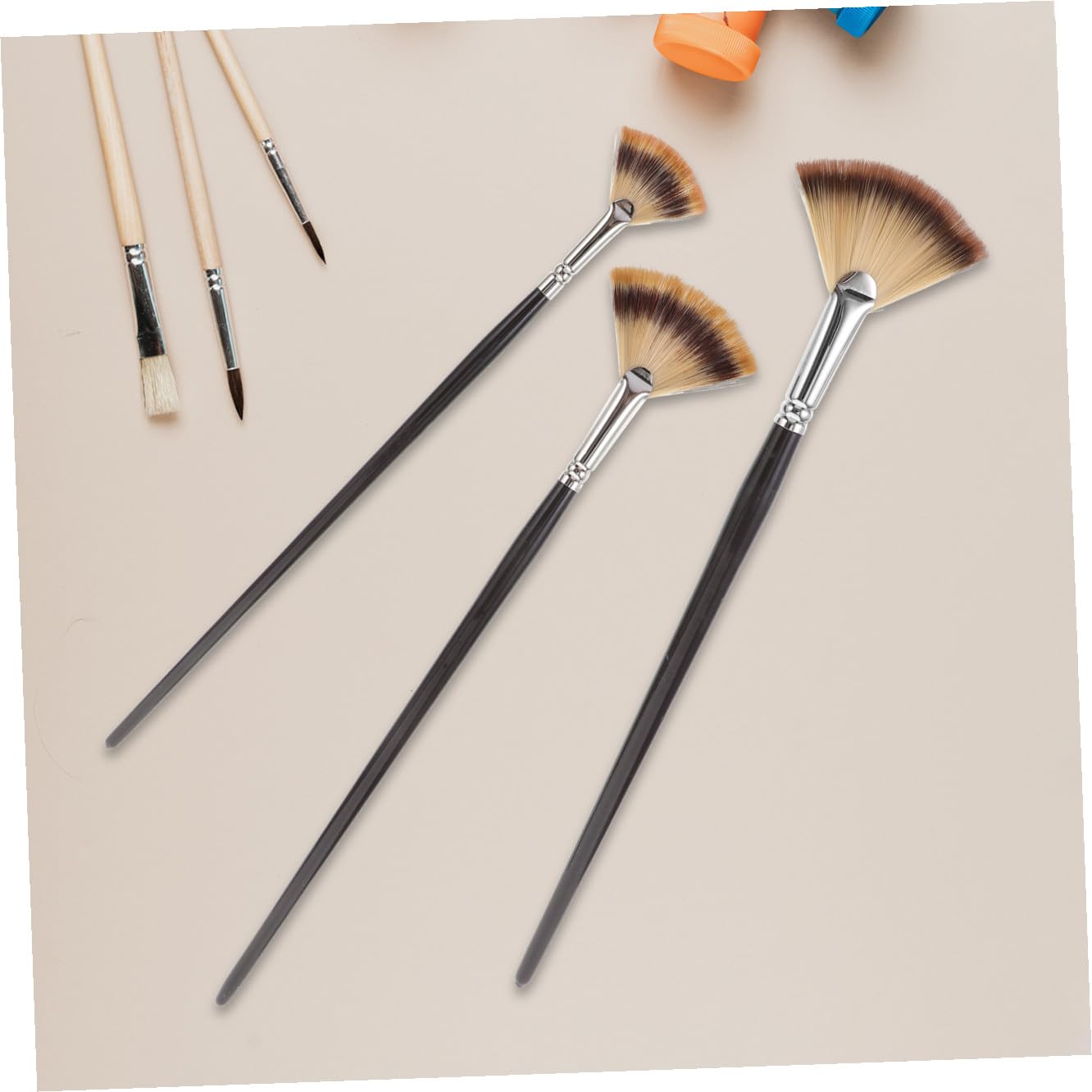 minkissy 9piezas Pinceles De Pintura Madera para Acrílico y Óleo Set De Pinceles Artísticos Multiusos para Principiantes y Artistas Desarrollo