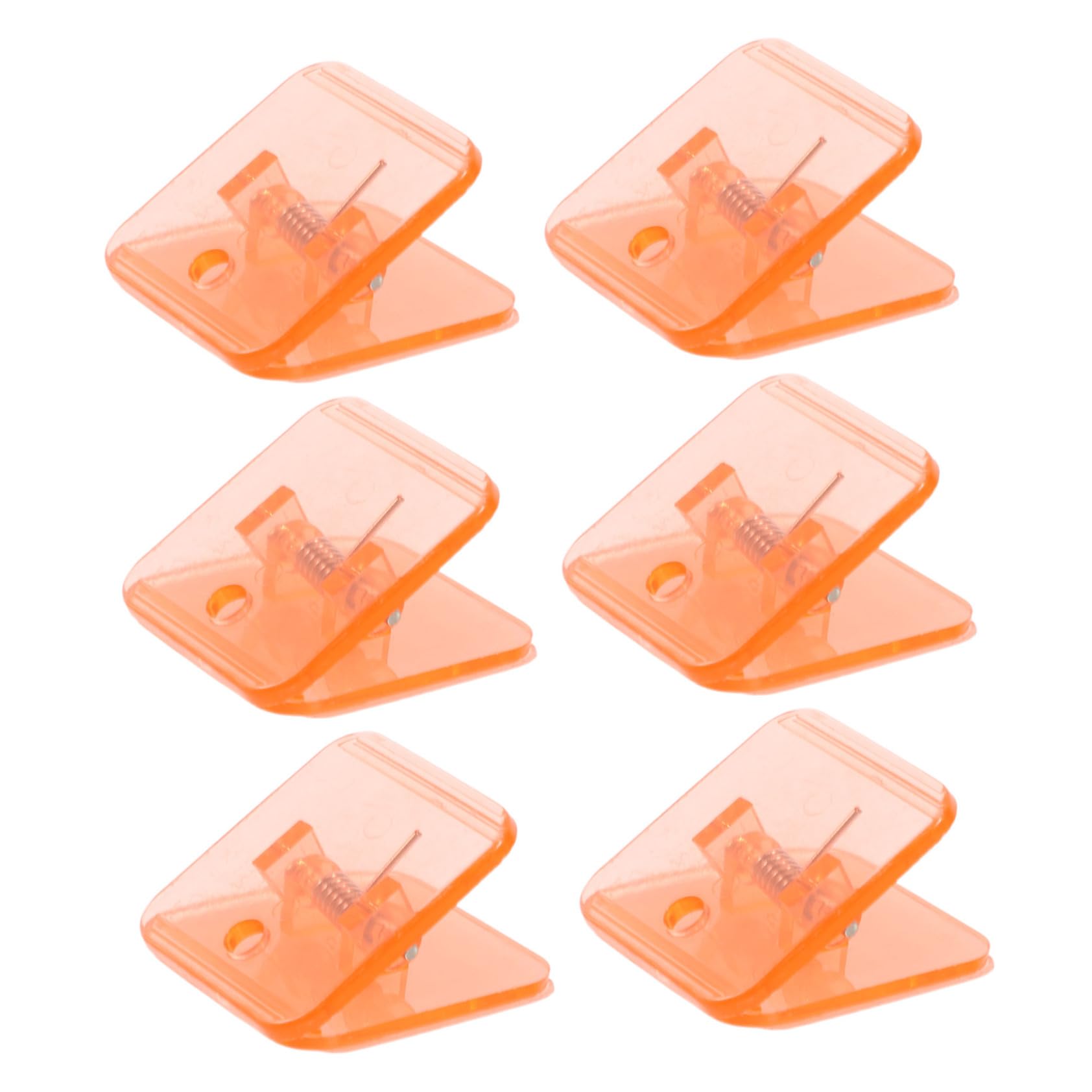 HAPINARY Puppy Pads Adhesive Tabs Dog Potty Pad Holder Wall Mount Clips 6 Pack Transparent Orange for Indoor/Outdoor Dog Training