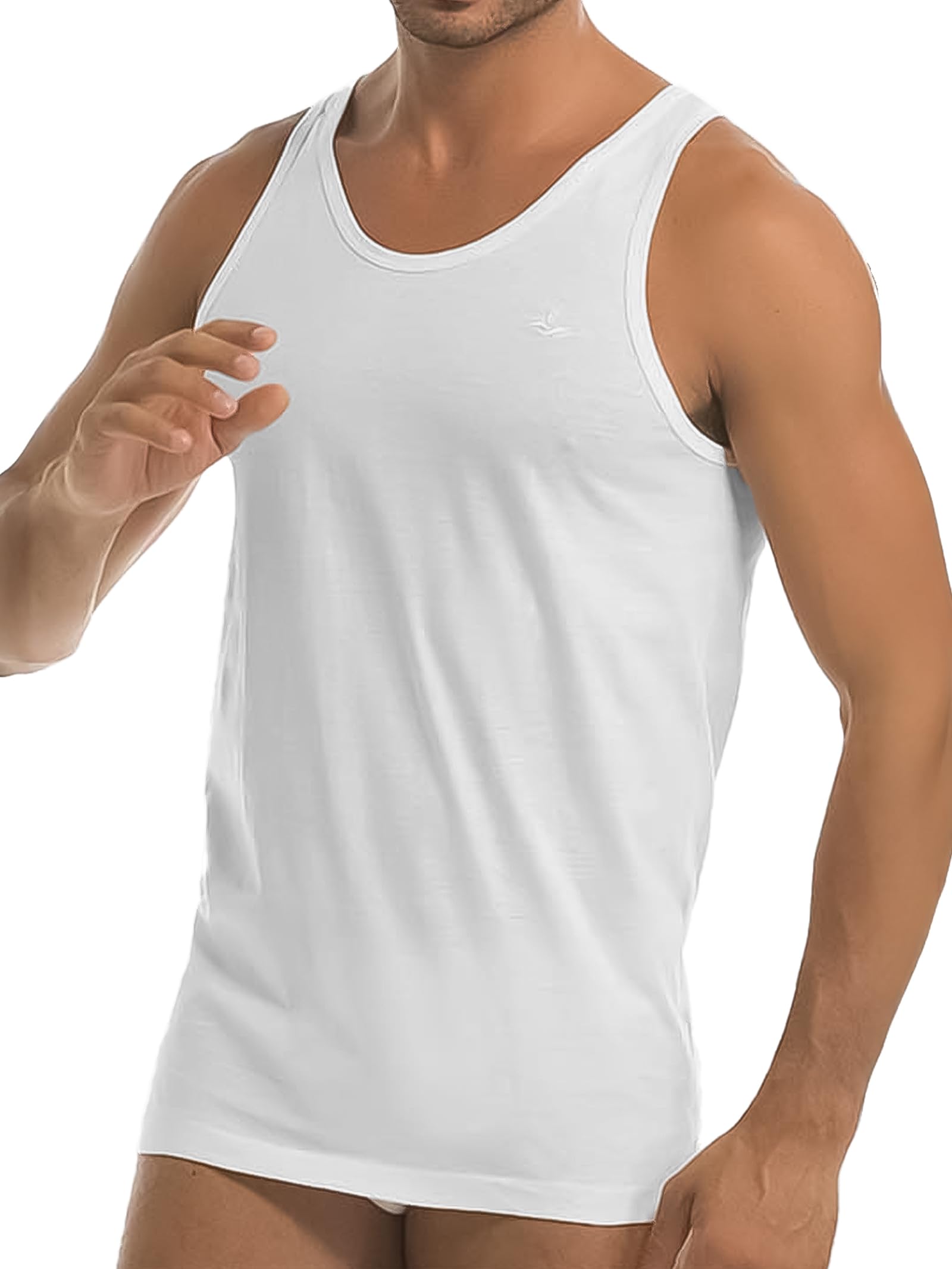 GARDA - 3pz Canotta Spalla Larga, Intimo Uomo 100% Cotone Mercerizzato Art. 0040