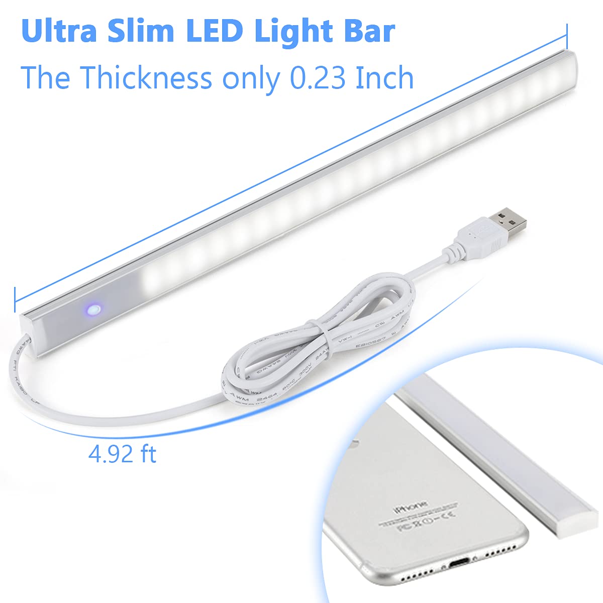 ASOKO LED Under Lighting for Kitchen with Touch Sensor, USB