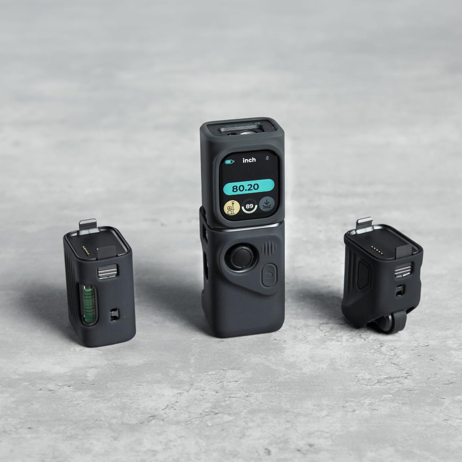 HOZO M-Cube Pro Laser Measuring Tool Combo with Protective Silicone Covers – 4 Modular Tools, Tripod, and Protective Case for Precision and Versatility