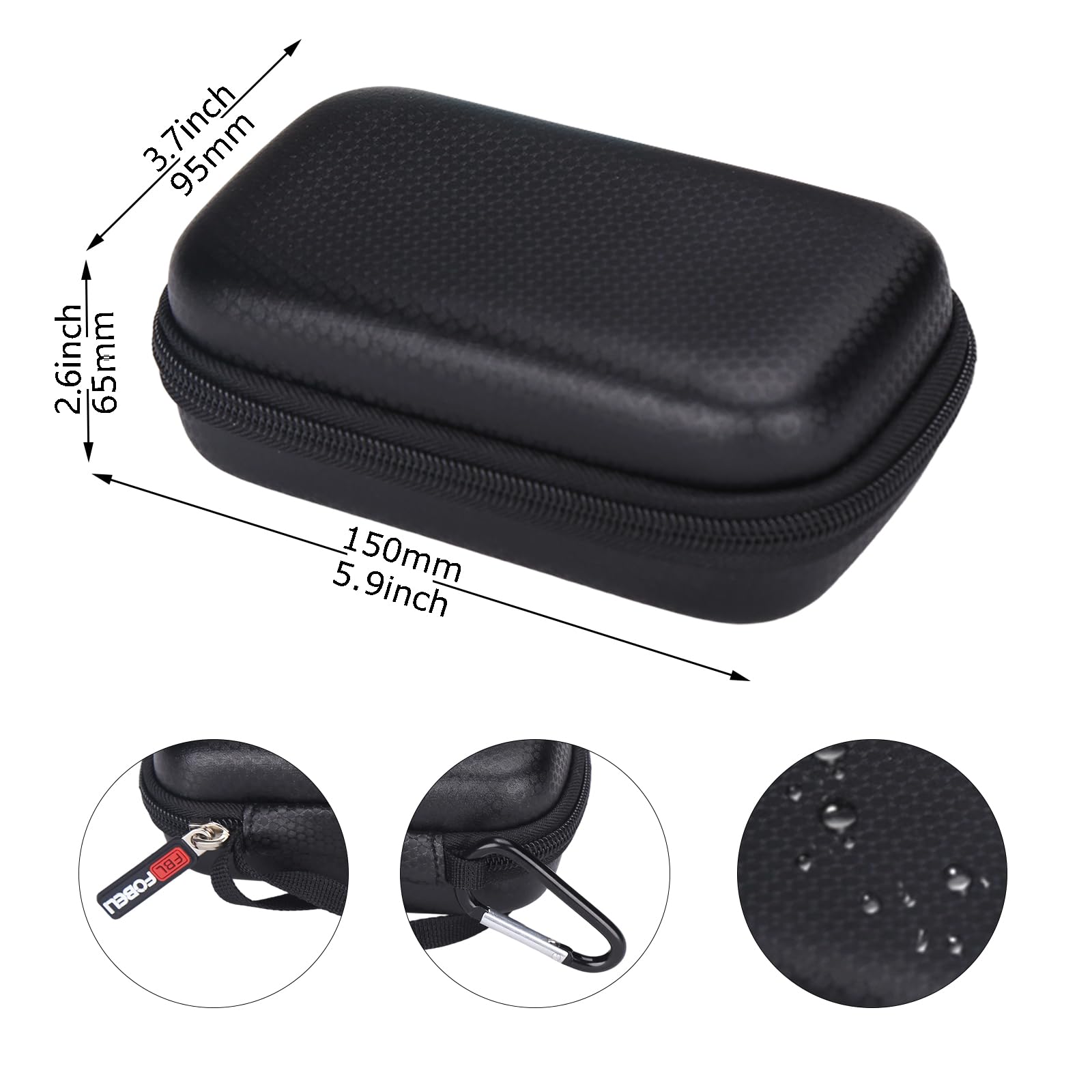 FBLFOBELI Custodia rigida compatibile con Pocket Radar Smart Coach Speed Gun per baseball, allenatore di palla/strumento di allenamento della velocità professionale e pistola radar