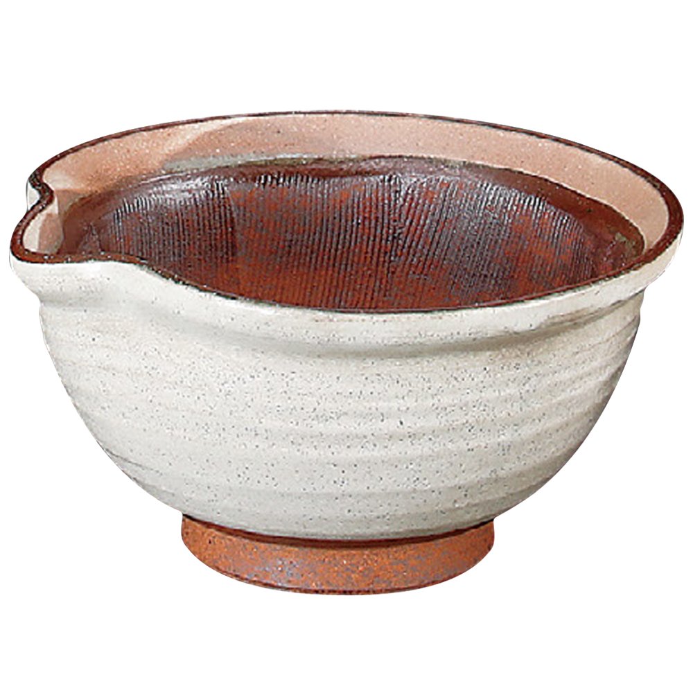 Amazon｜山下工芸(Yamasita craft) 粉引 き片口6.3すり鉢 19×19×10.2cm