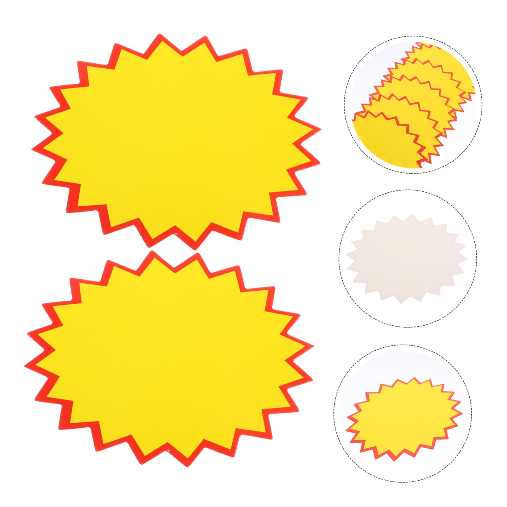 Etiqueta de Precio Publicitaria 200 Piezas Papel Amarillo para Supermercado