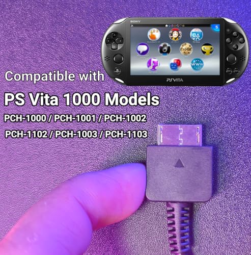 Scifusion PSV100 Charger Cable For Ps Vita, 2 In 1 Usb Data & Power Charger Cord Replacement For Playstation Vita 1000 thumb #2