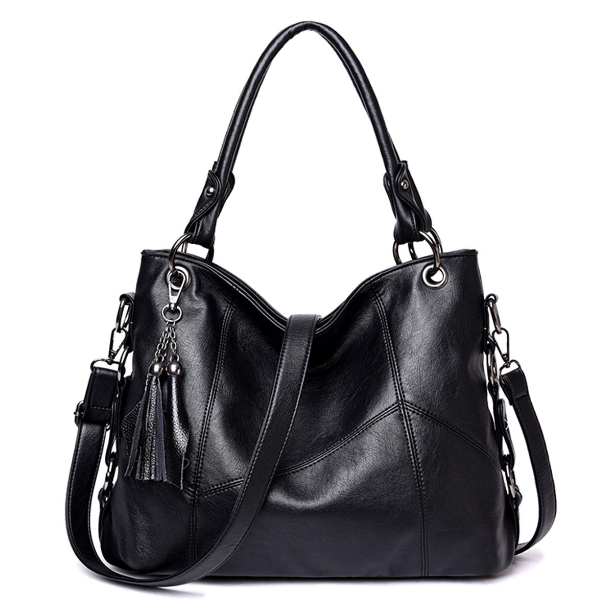 Bolsos de Mano Mujer Moda Cuero Bolsos Bandolera Gran Capacidad Bolsos Totes Shoppers y Bolsos de Hombro