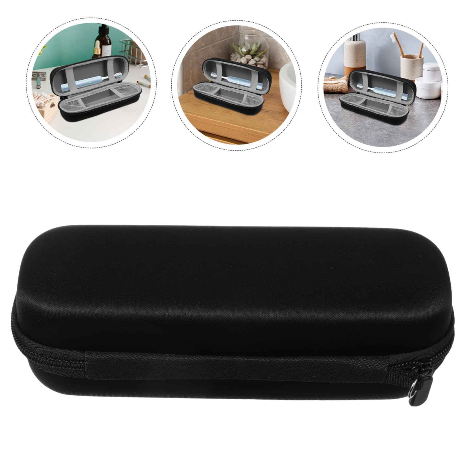 COLLBATH Portable Toothbrush Holder Case for Traveling Stylish Storage Pouch for Electric Toothbrush and Accessories Durable and Practical Travel Organizer