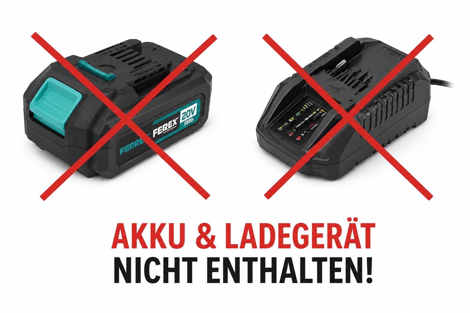 FERREX Akku-Rasenmäher FS-ARM 4040, 40V, Brushless Motor, 40 cm Schnittbreite, 45 L Grasfangkorb, 6-Fach Schnitthöhenverstellung, ohne Akku