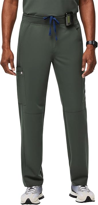 FIGS Axim Cargo Scrub Pants for Men Moss, L
