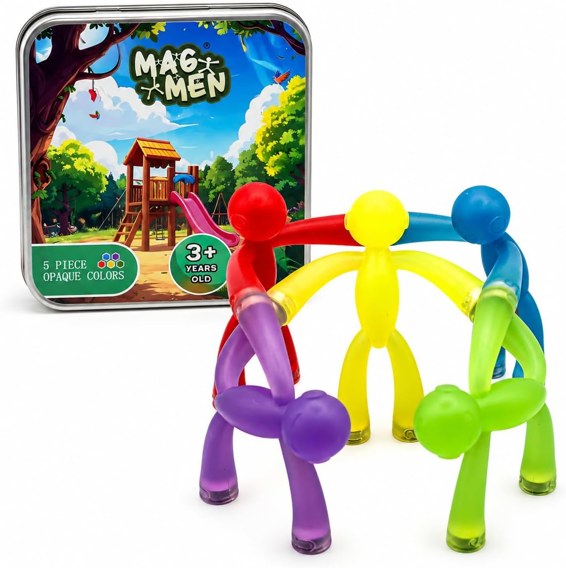 MAGMEN X3 Upgraded Magnetic People Figures - 5 Pc Enhanced Grip Starter Set