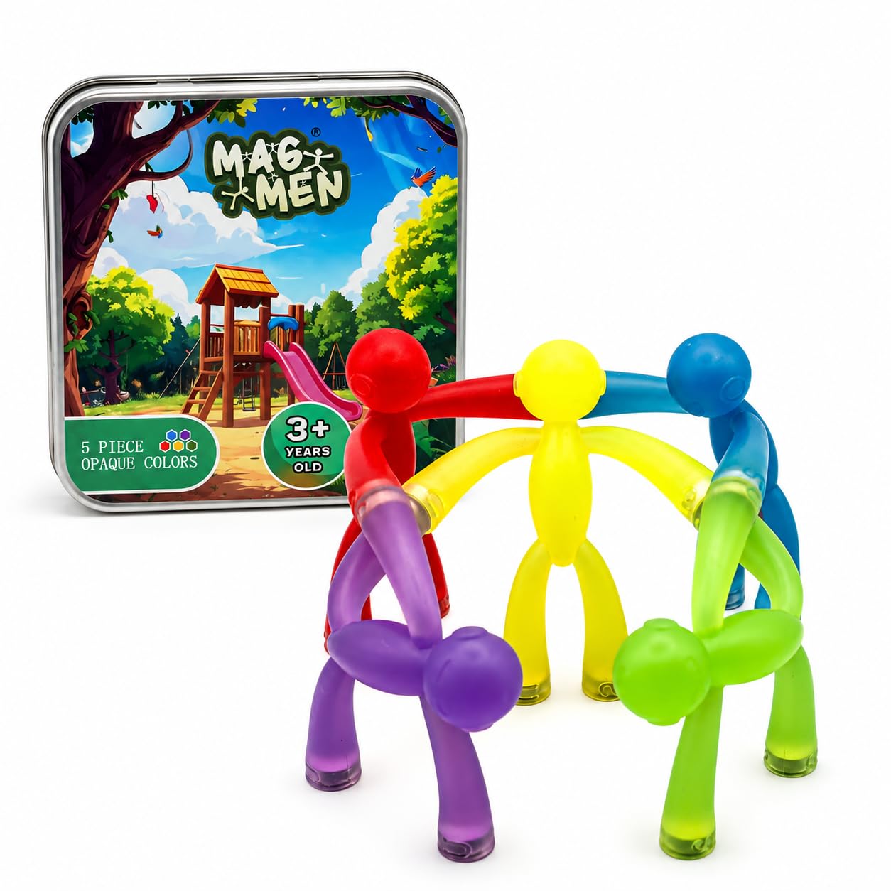 X3 Upgraded Magnetic People Figures - 5 Pc Enhanced Grip Starter Set