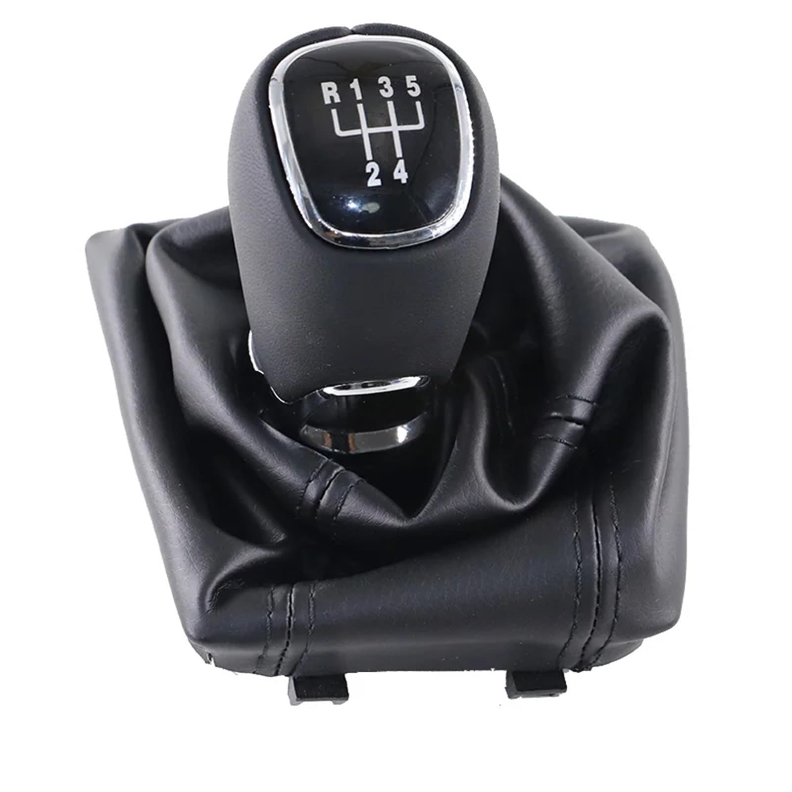 HSUKIHO Car Shift Knob Cover for Skoda for Octavia MK3 2014 2015 2016 2017 Car Shift Gear Knob Lever Gaitor Boot Cover(5 Speed Set)