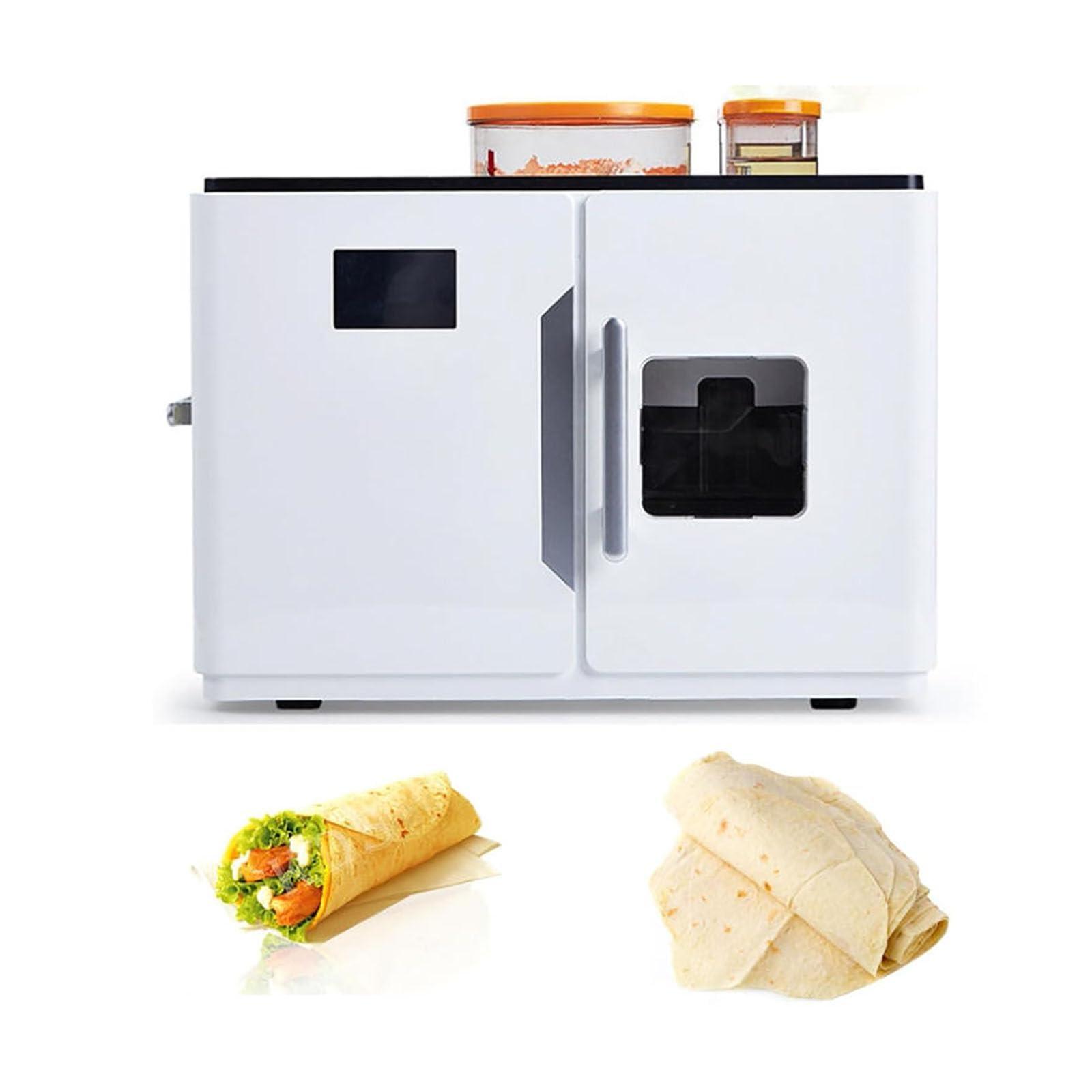 Maszyna do pieczenia chleba 1800 W, maszyna do wypieku Rotimatic Roti, maszyna do wypieku Roti Home, inteligentny ekran dotykowy, 20 chlebów na raz, tortille i pity do restauracji