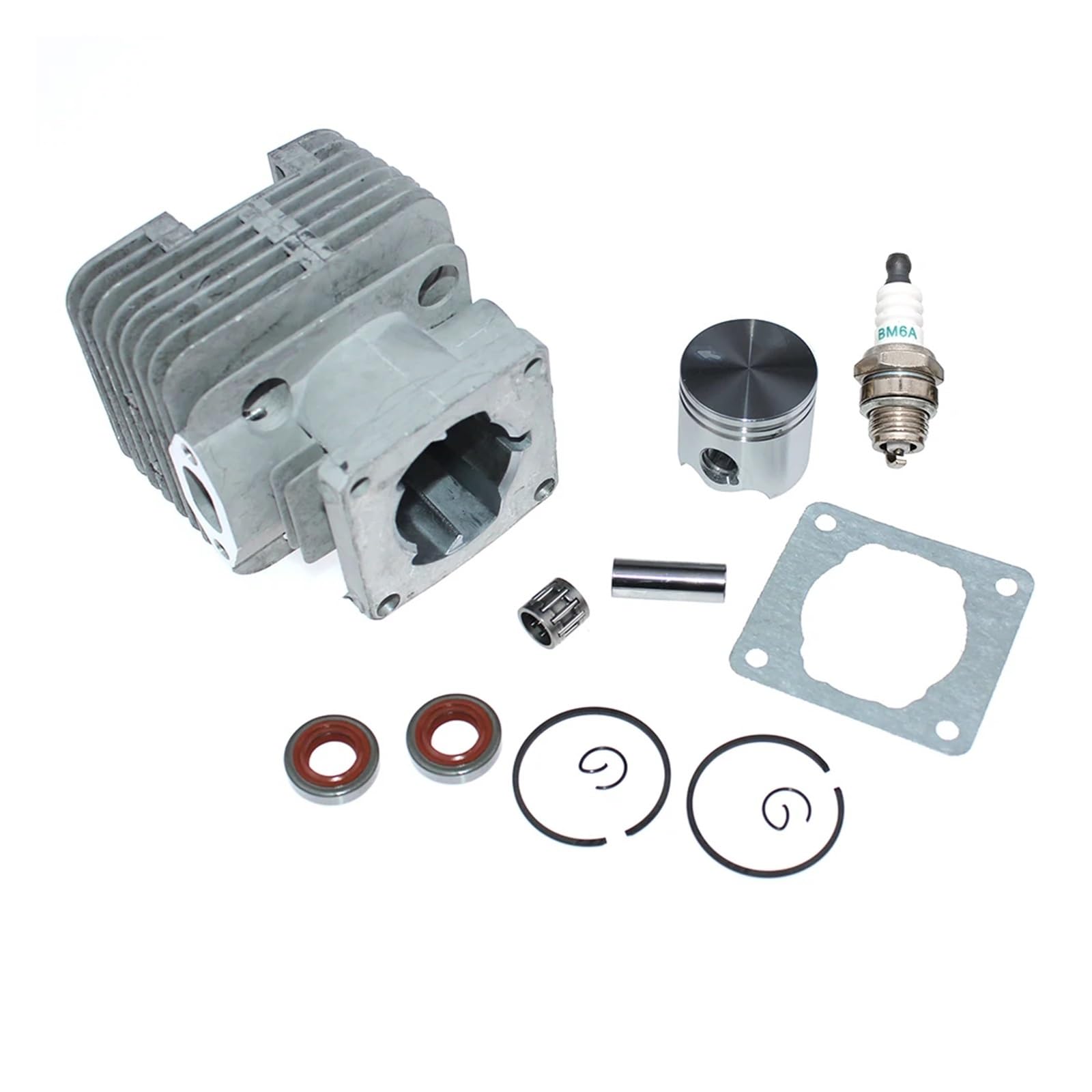 Dingmao Kits de pistón de cilindro de 38MM compatibles con desbrozadora Sthil, limpieza FS200 FS200R 41340201212 41340201207