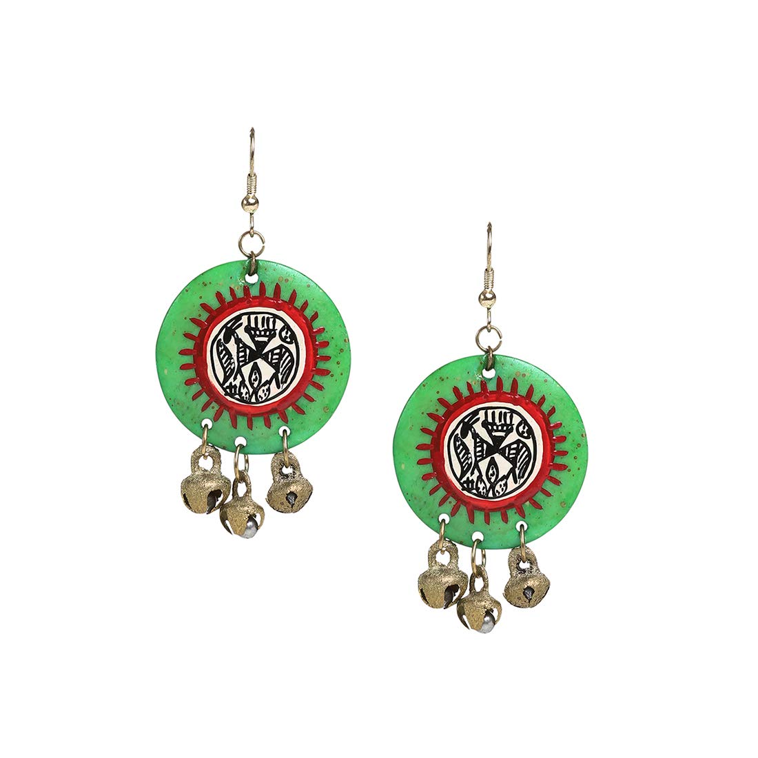 ExclusiveLane Dangler Earrings for Girls (Golden), one size (EL-030-020) (B083ZJS92D) Amazon Price History, Amazon Price Tracker