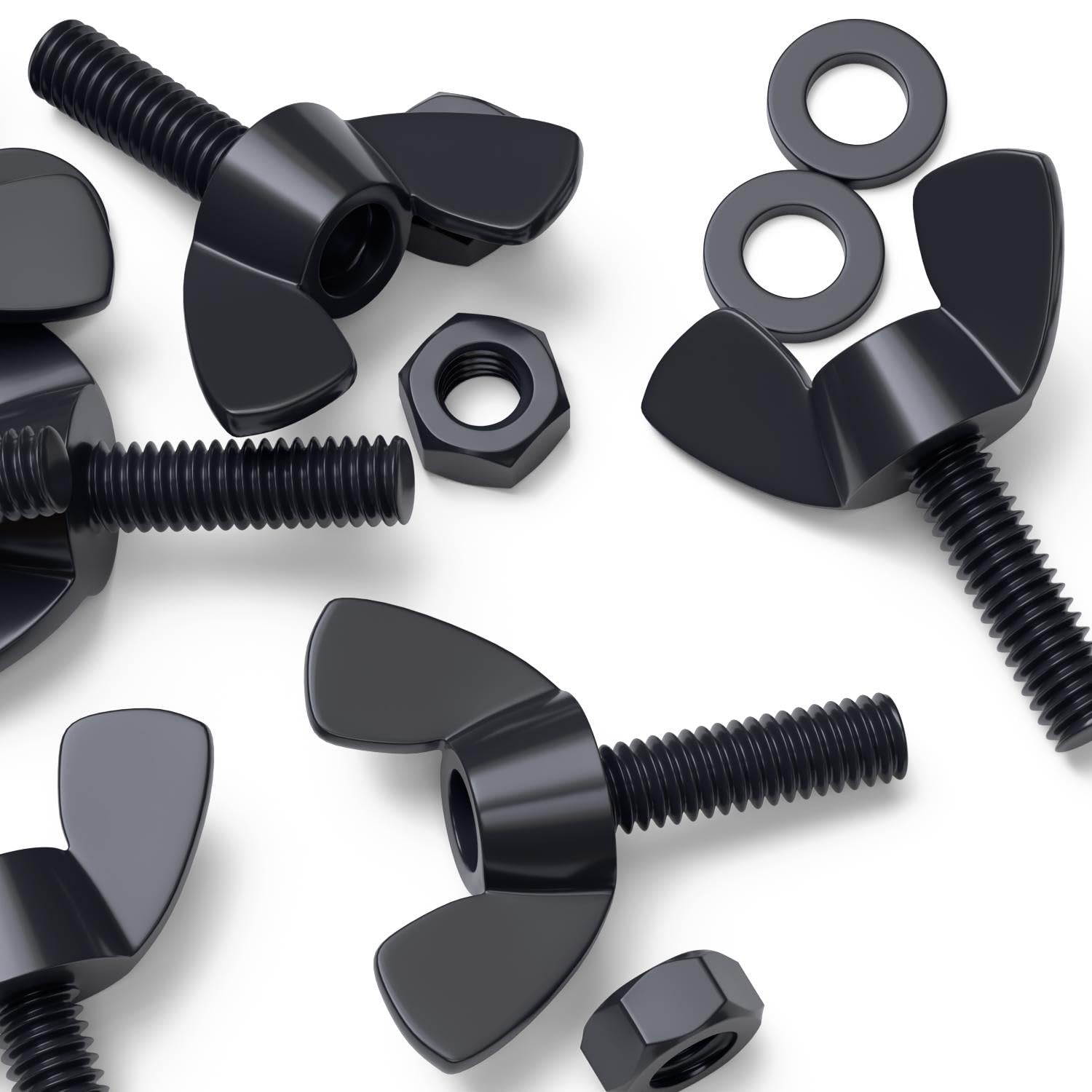 Vis papillon noires M5 x 20 mm contre la rouille dans vos projets de maison