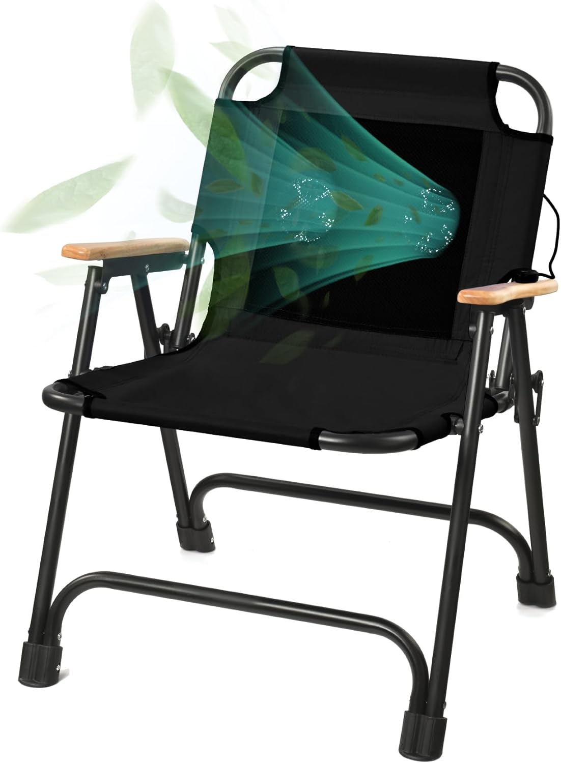 KNINE OUTDOORS Portable Beach & Camping Chair with USB Fan