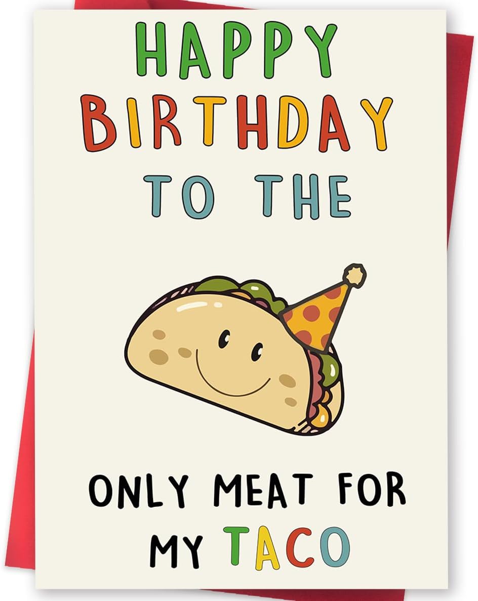 Funny Birthday Gifts for Men, Happy Birthday Card for Husband Boyfriend, Best Birthday Decorations for Him