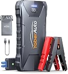 YaberAuto Portable Jump Starter, 4000A 12V Car Battery Booster Pack Jump Starter (Up to 9.0L Gas/7.0L Diesel), Battery Booster Jump Box with Safety Jump Cables,10 Protections,4-in-1 Emergency Light