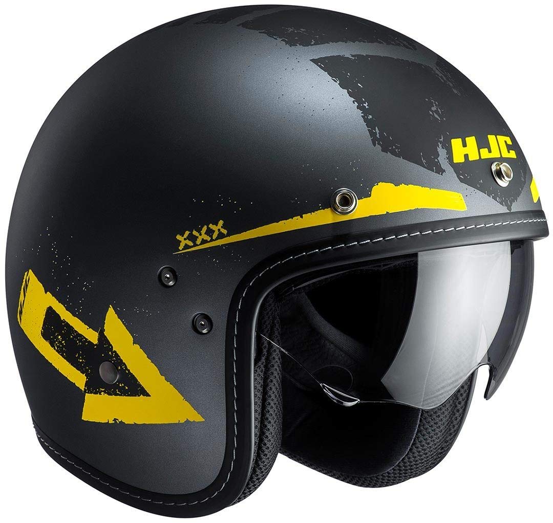 hjc fg 70s tales jet helmet Black/yellow Automotive keith Model:JIS70MM Quickslide shield replacement system TUMI - Voyageur Hilden