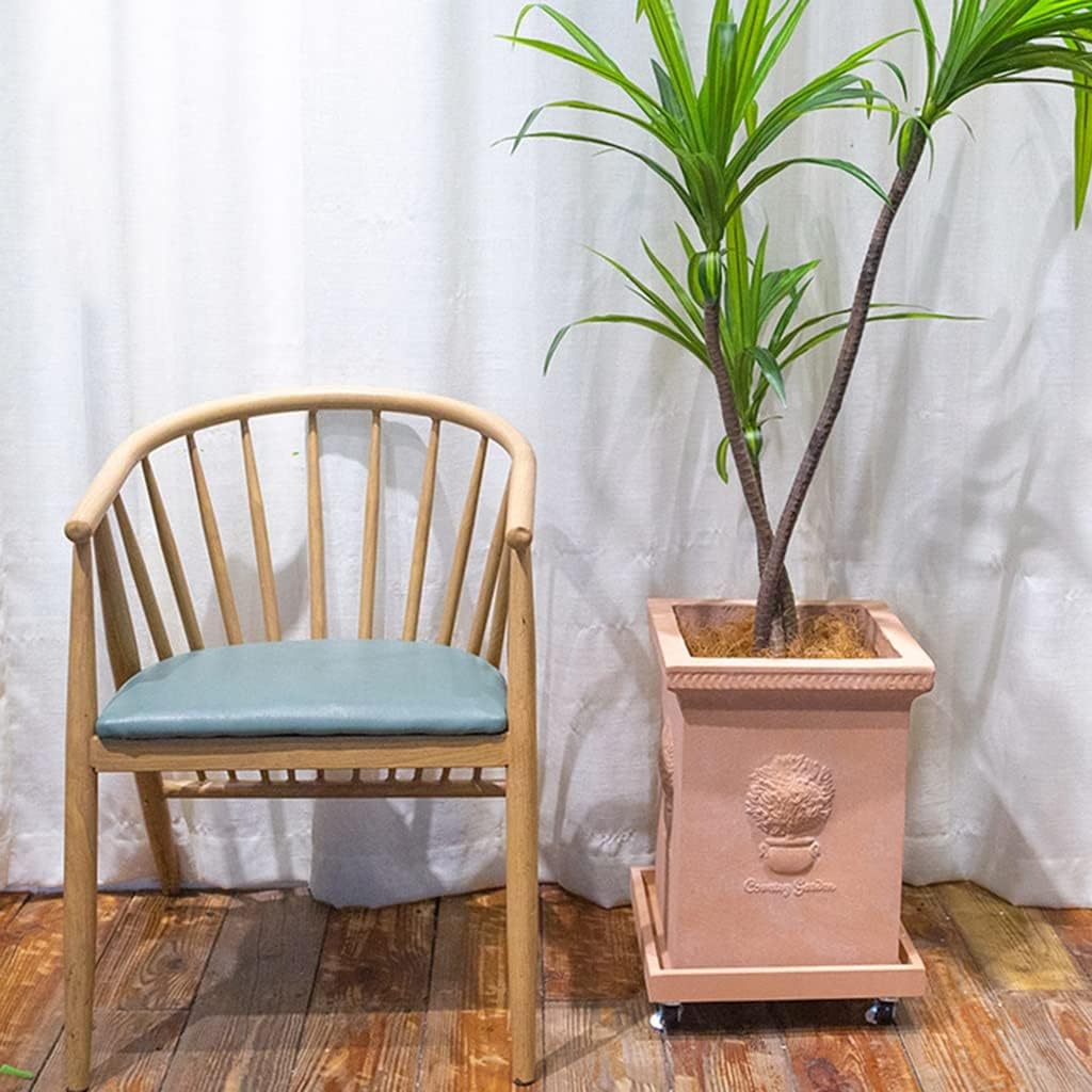 Plant Caddies Square Heavy Duty Plant Caddy with Wheels,Rolling Plant Stand Pot Trolley,Wheeled Planter Saucer Tray,Potted Flower Mover with Casters for Indoor Outdoor