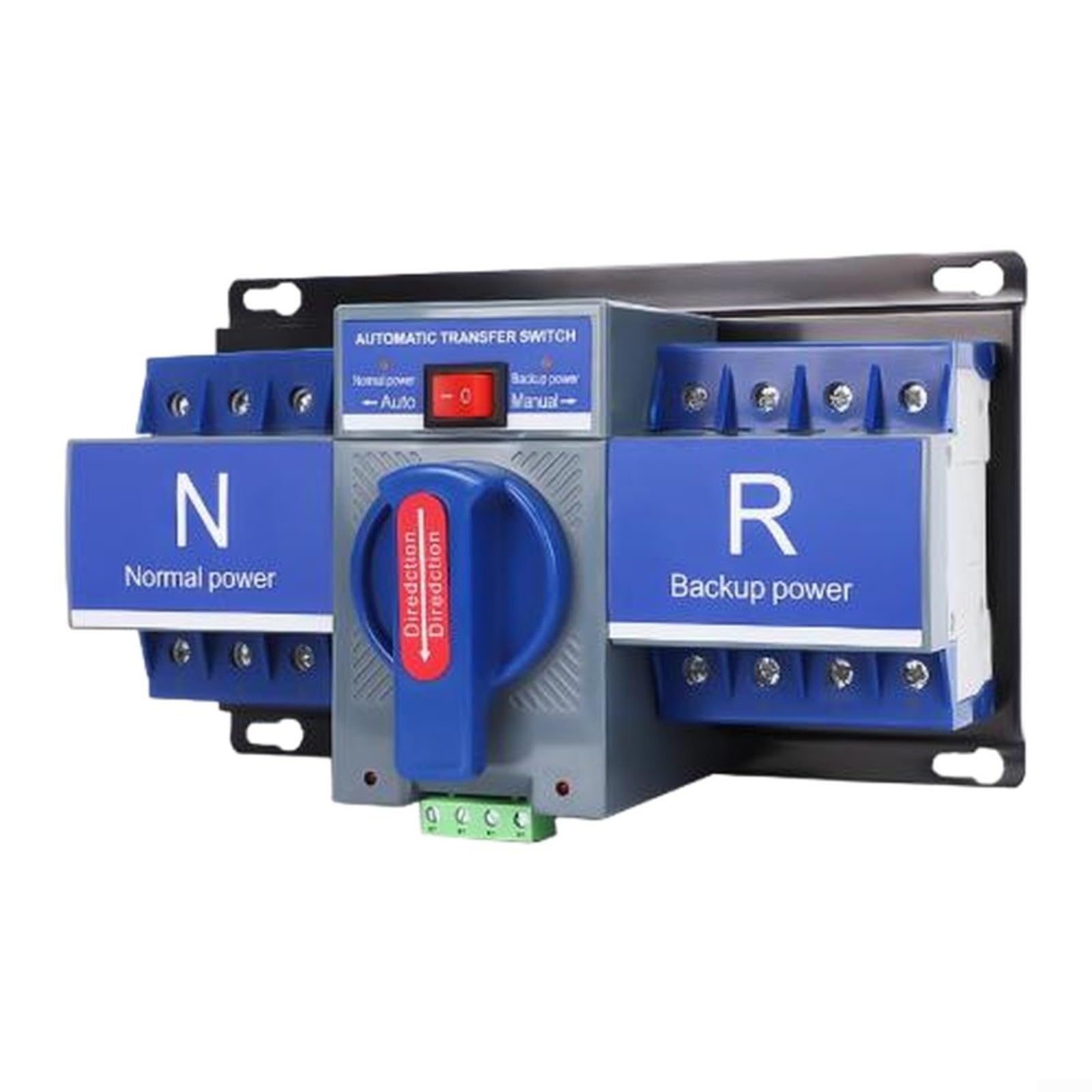 4P Dual Power Automatic Transfer Switch 380V, 16A-63A, per | Centri informatici, con protezione da cortocircuito e sovraccarico, manuale/automatica, 50Hz/60Hz, plastica ignifuga, blu