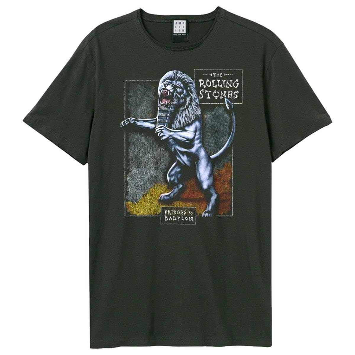 Amplified Mens Bridges to Babylon The Rolling Stones T-Shirt (3XL) (Charcoal)