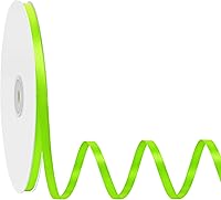 Vista 258 de Cinta de satén rosa polvoriento de doble cara, 3/8 pulgadas x 50 yardas, cintas de poliéster rosa polvoriento para envolver regalos, cinta de tela