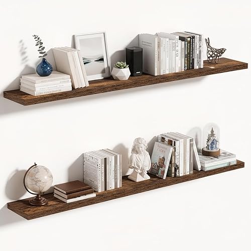 Miniatura 22 de Vivelove Estantes flotantes para montar en la pared, estante de 16 pulgadas para baño pequeño, dormitorio, sala de estar, cocina, decoración moderna